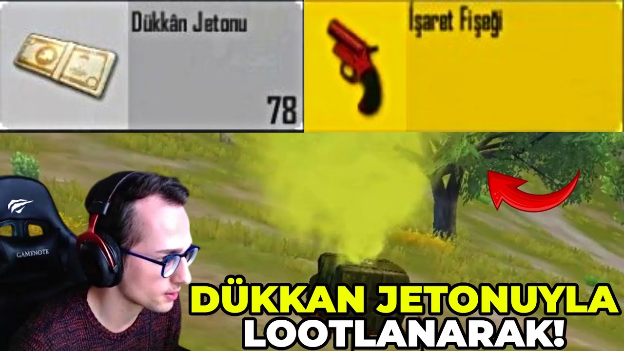 DÜKKAN JETONUYLA LOOTLANARAK WIN ALMAK! (FİŞEK VE FAZLASI) PUBG MOBILE