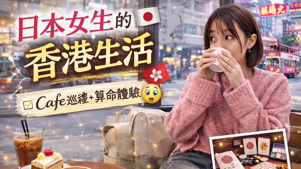 日本女生怎樣在香港過一天？🇯🇵 Cafe＋算命小體驗☕ | 日本人が香港で過ごす1日VLOG