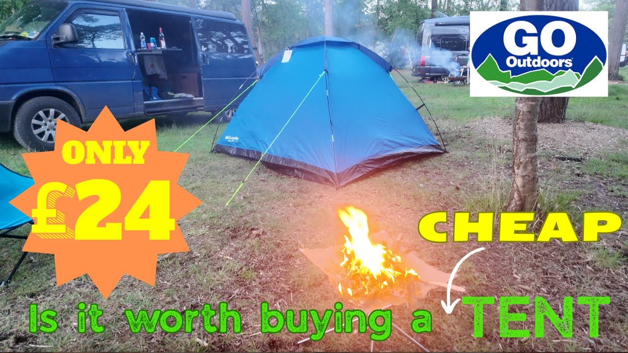 I swapped #vanlife for #tentlife and bought the cheapest tent from Go Outdoors. Was it a mistake?