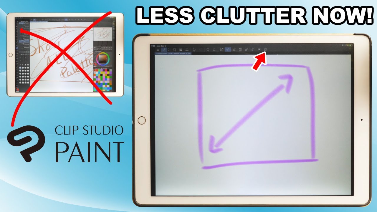 Сделайте Clipstudio Paint на iPad МГНОВЕННО проще в использовании