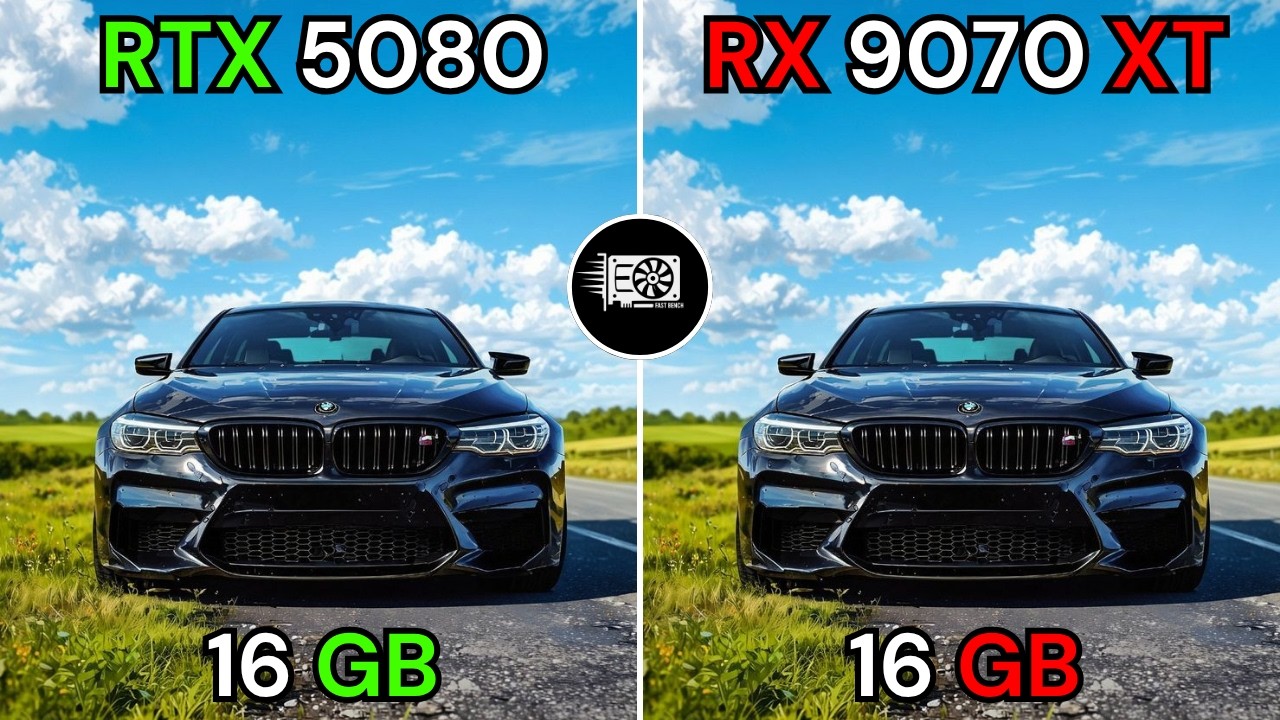 RTX 5080 VS RX 9070 XT+ Ryzen 7 9800X3D | TEST IN 10 GAMES
