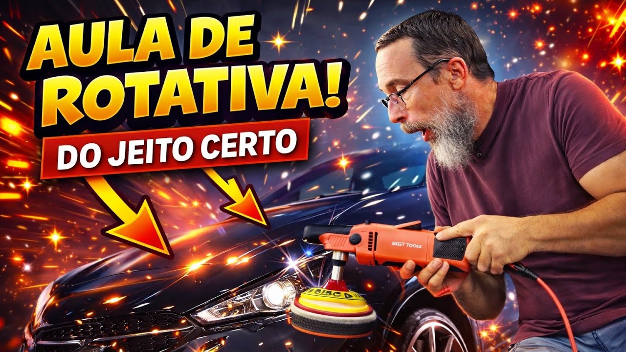 Aula Polimento com Rotativa Curso de Polimento Automotivo Gratis.