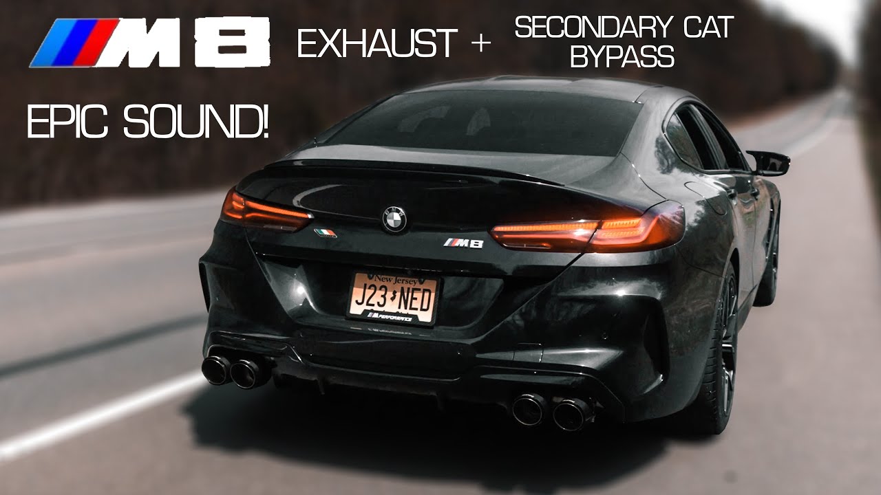 M8 Gran Coupe with Valvetronic Designs Exhaust + Secondary Cat Bypass