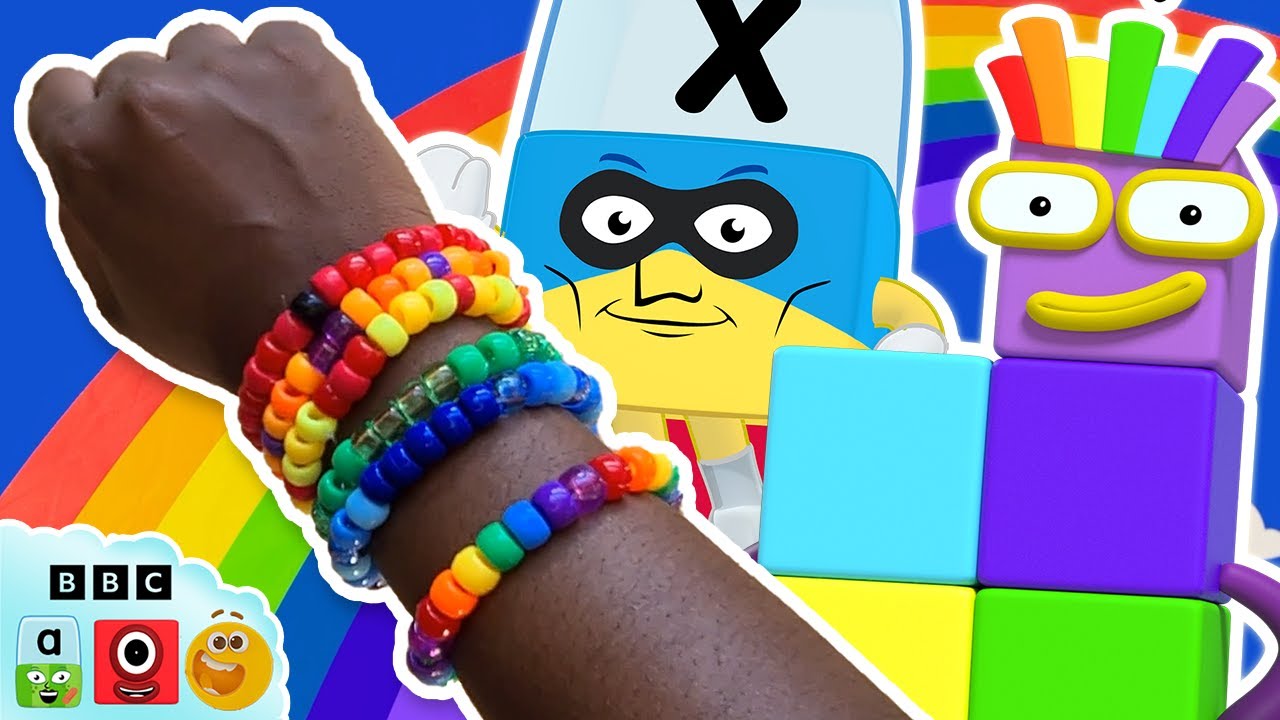 Make your Own Rainbow Friendship Bracelets 🌈 | Arts and Crafts for Kids | @Blocks-Universe