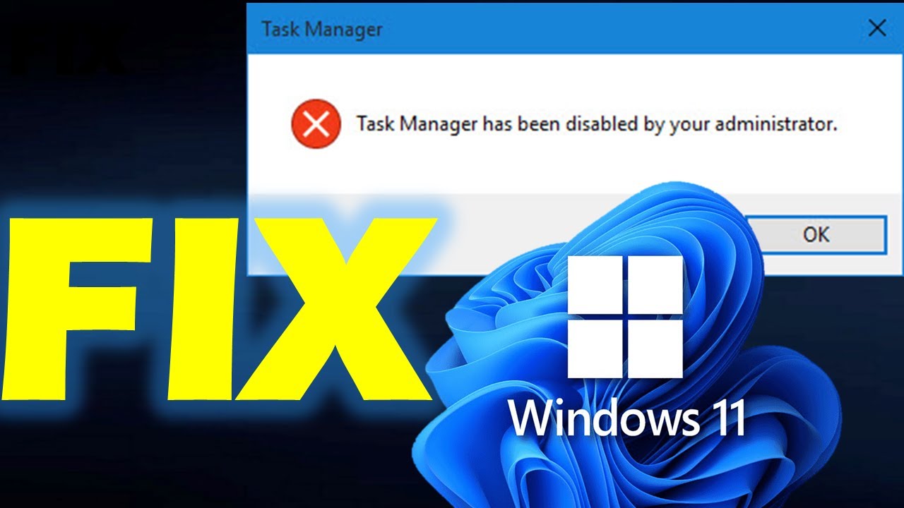 Исправление ошибки «Диспетчер задач отключен администратором» в Windows 11/10
