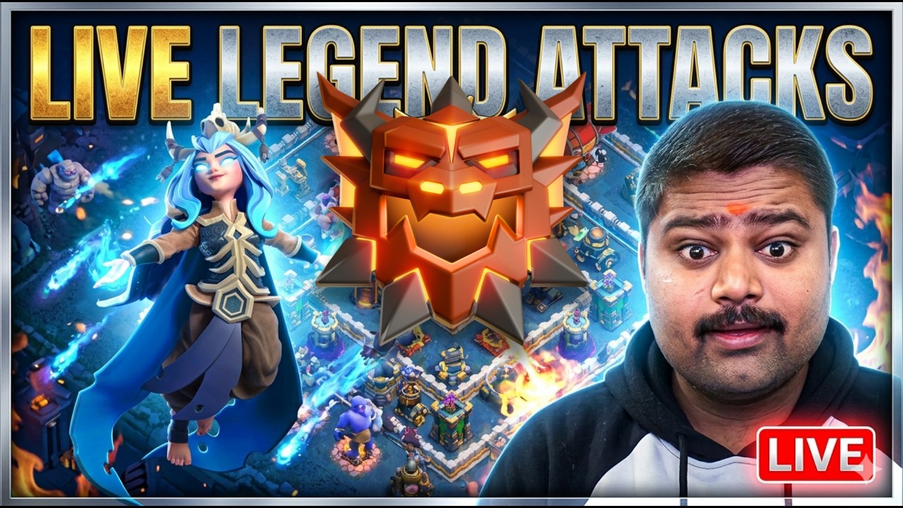 Clash of Clans LIVE 🔴 LEGEND HITS & GIVEAWAY