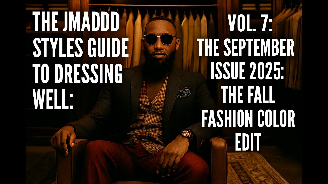 THE JMADDD STYLES GUIDE TO DRESSING WEL: VOL.7 : THE SEPTEMBER ISSUE 2025: FALL FASHION COLOR EDIT.