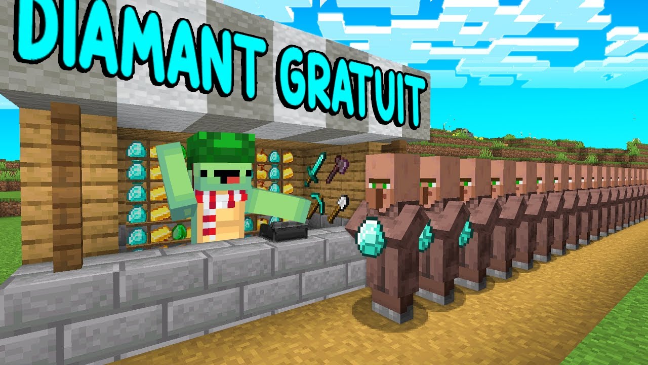 J’ai Ouvert une Boutique pour ARNAQUER les Villageois Minecraft..