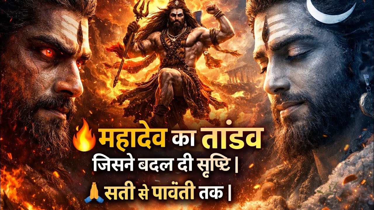 🔥 महादेव का तांडव जिसने बदल दी सृष्टि |सती से पार्वती तक |#mahadev #shivtandav 