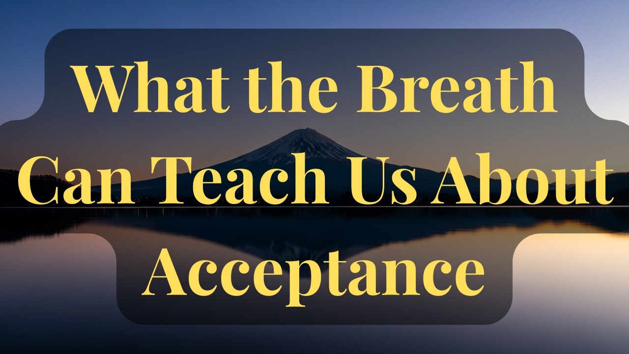 What the Breath Can Teach Us About Acceptance #yourmonkhaku #buddhism #motivation #spirituality
