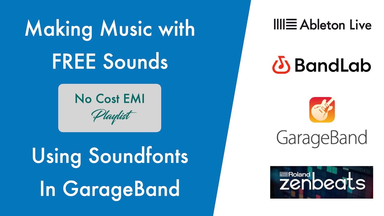 Soundfonts in Garageband - FREE DAWs and Keyboard Sounds - No Cost EMI
