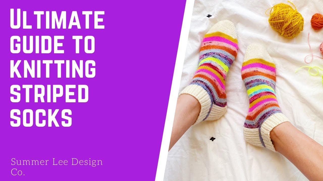 My Ultimate Guide to Knitting Striped Socks | Summer Lee Design Co.