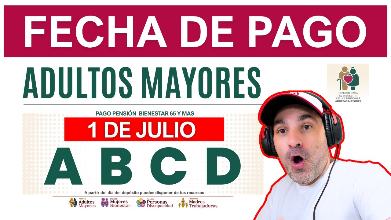 &iexcl;Atenci&oacute;n Adultos Mayores! Recibir&aacute;n el Deposito de la Pensi&oacute;n Bienestar Pago de Julio💥