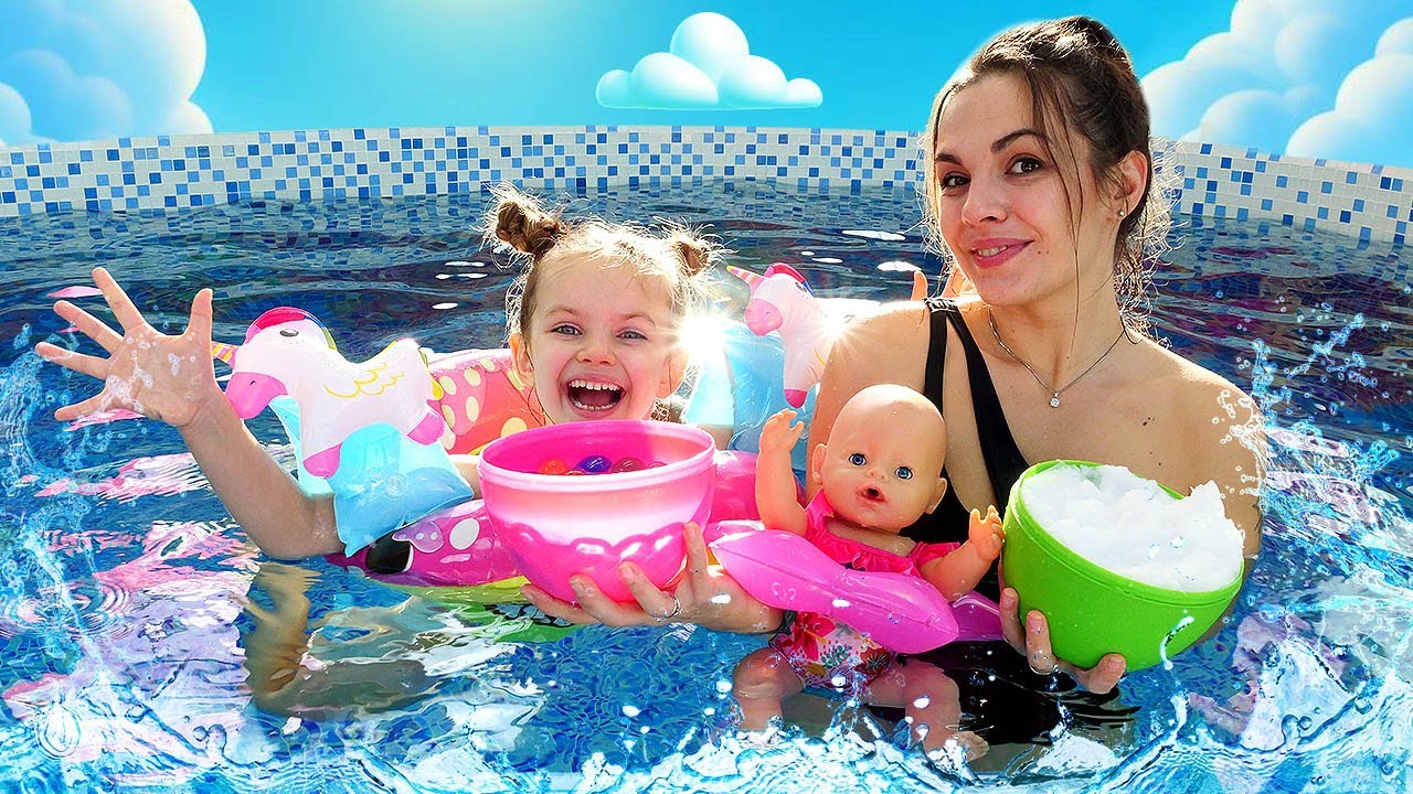 Il bagnetto speciale per la bambola Lina! Maya e Lina – giochi con le bambole Baby Born