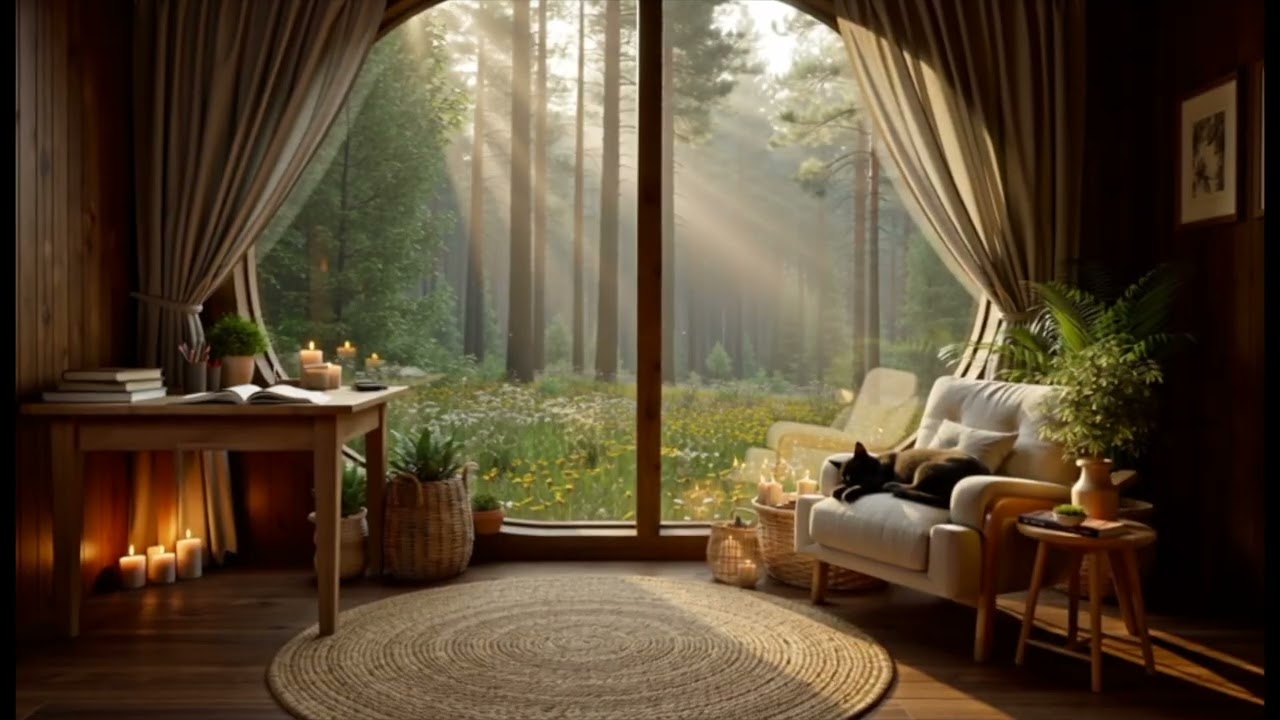 Forest Cabin Aesthetic  |  1 hour |   Lofi music