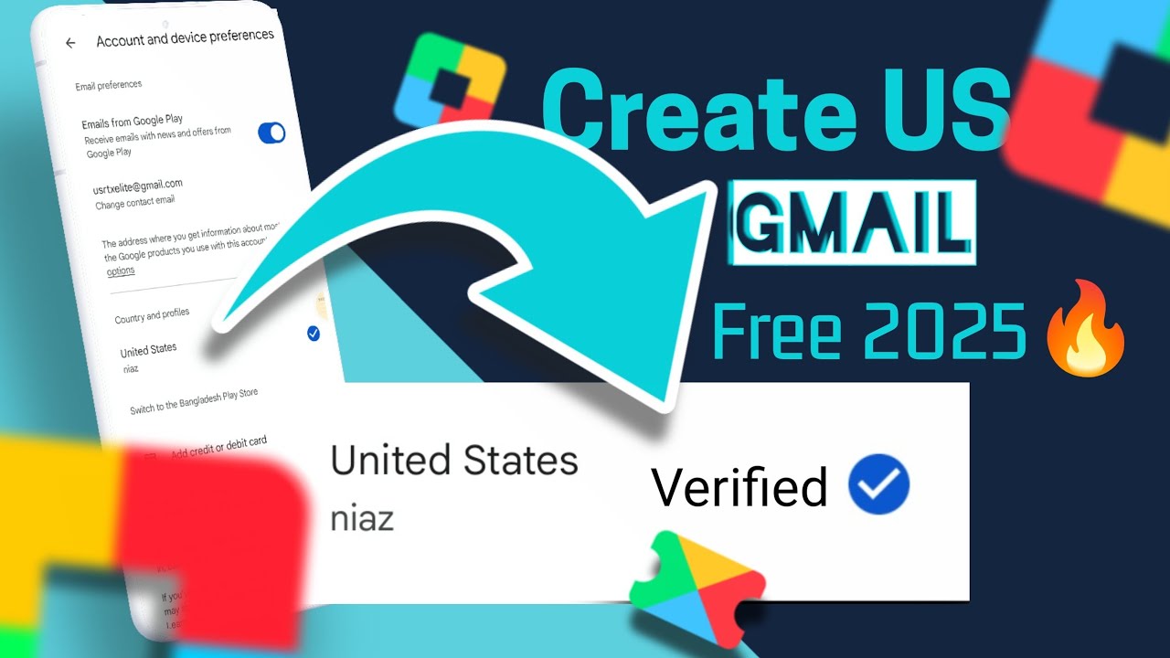 How to create USA verified Gmail | From any country | No phone number needed | Easy simple way| 2025