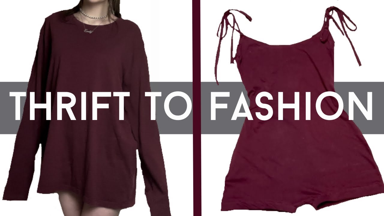 THRIFT TO FASHION | EASY SEWING DIY ROMPER
