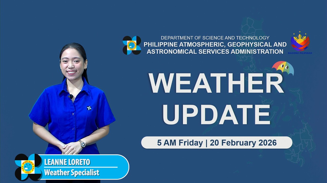 Public Weather Forecast issued at 5 AM | February 20, 2026 - Friday