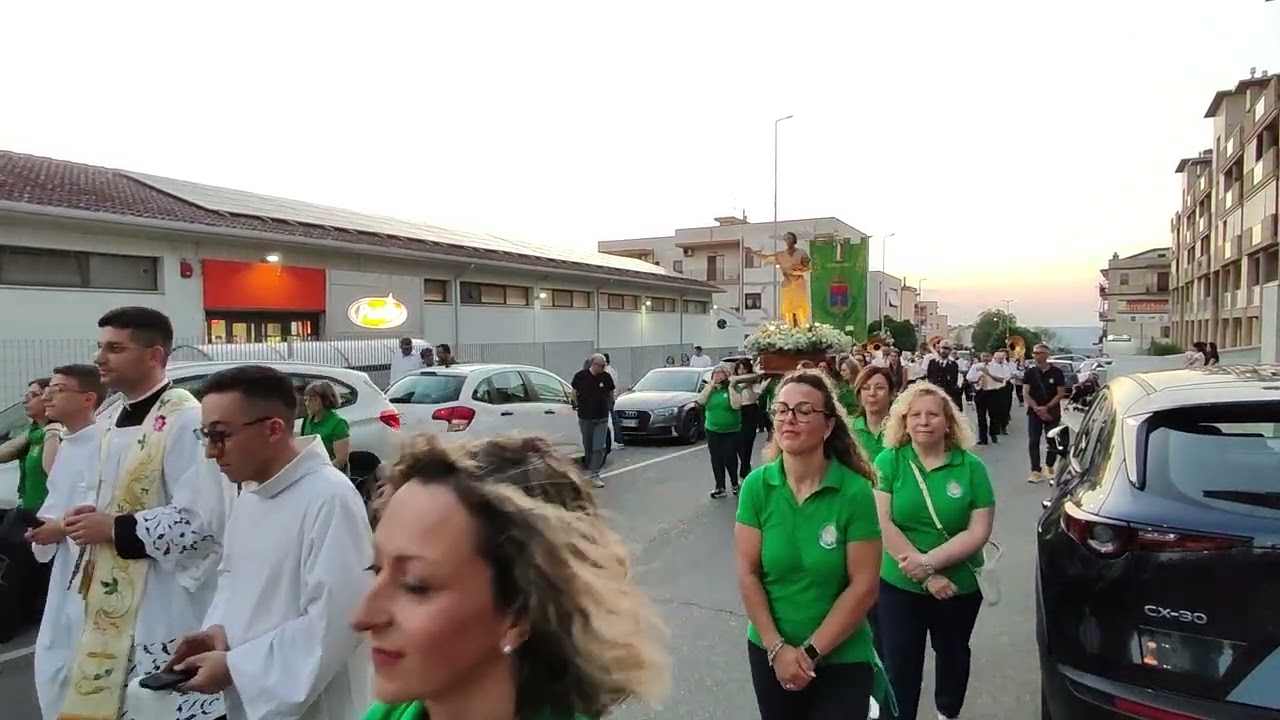 Processione di San Giovanni Battista Ferrandina 24 Giugno 25 da Chiesa S.Giovanni a Cal.S.Donato.