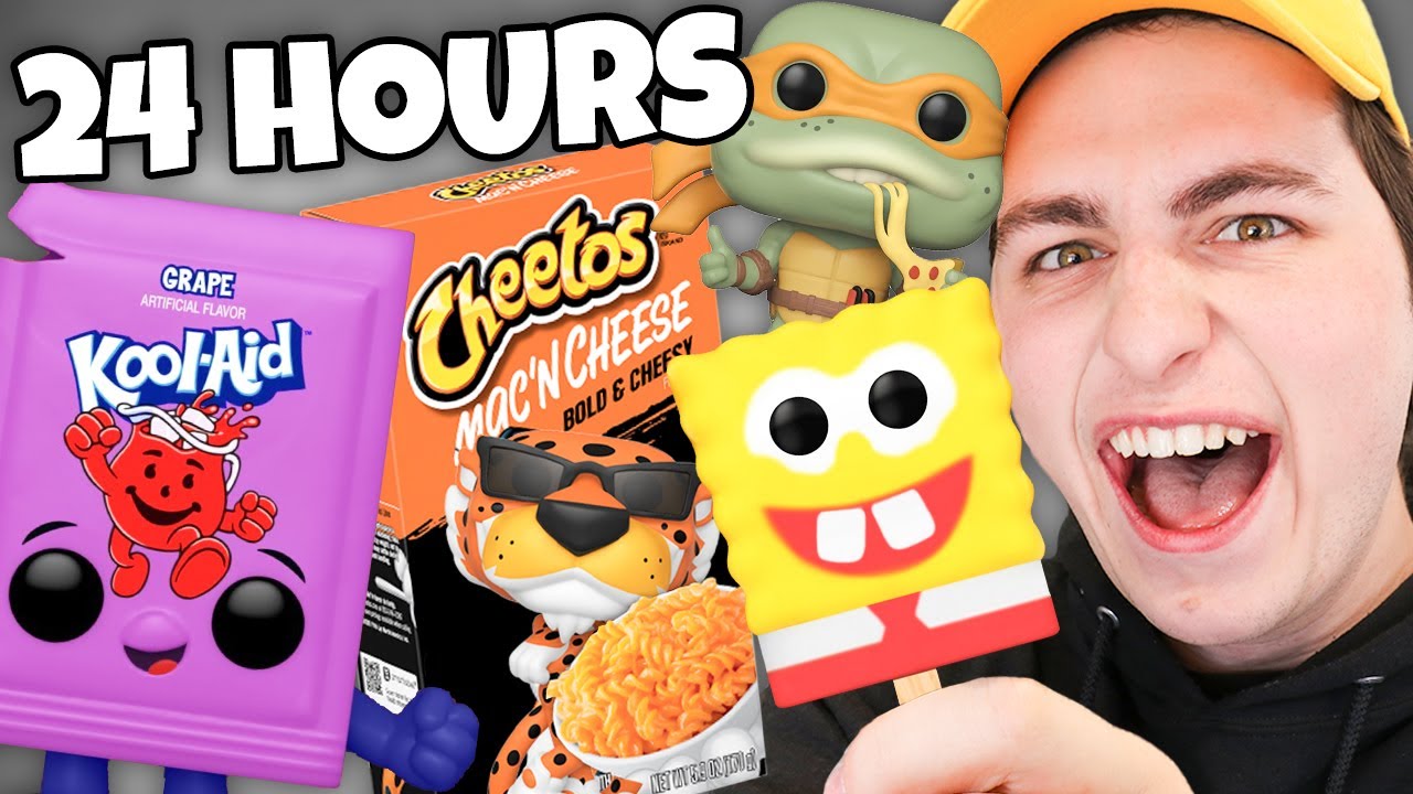 24 Hour Funko Pop Food Challenge!