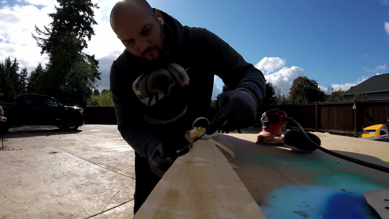 making a cedar paddle
