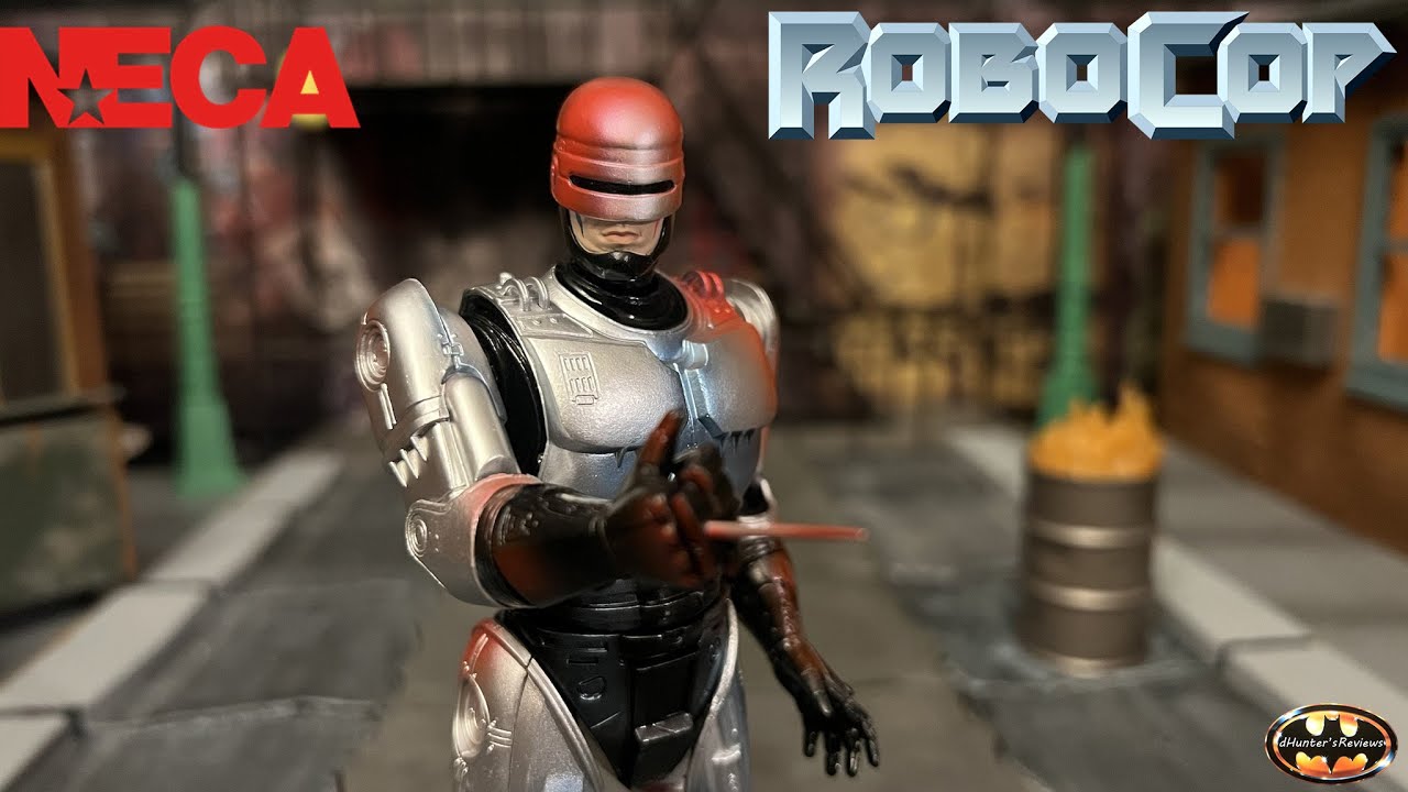 NECA Robocop Movie Poster Red Version Alex Murphy Peter Weller Ultimate Action Figure Review
