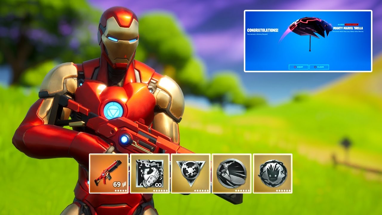 Fortnite All Mythic Weapons in One Game & Victory Royale Gameplay