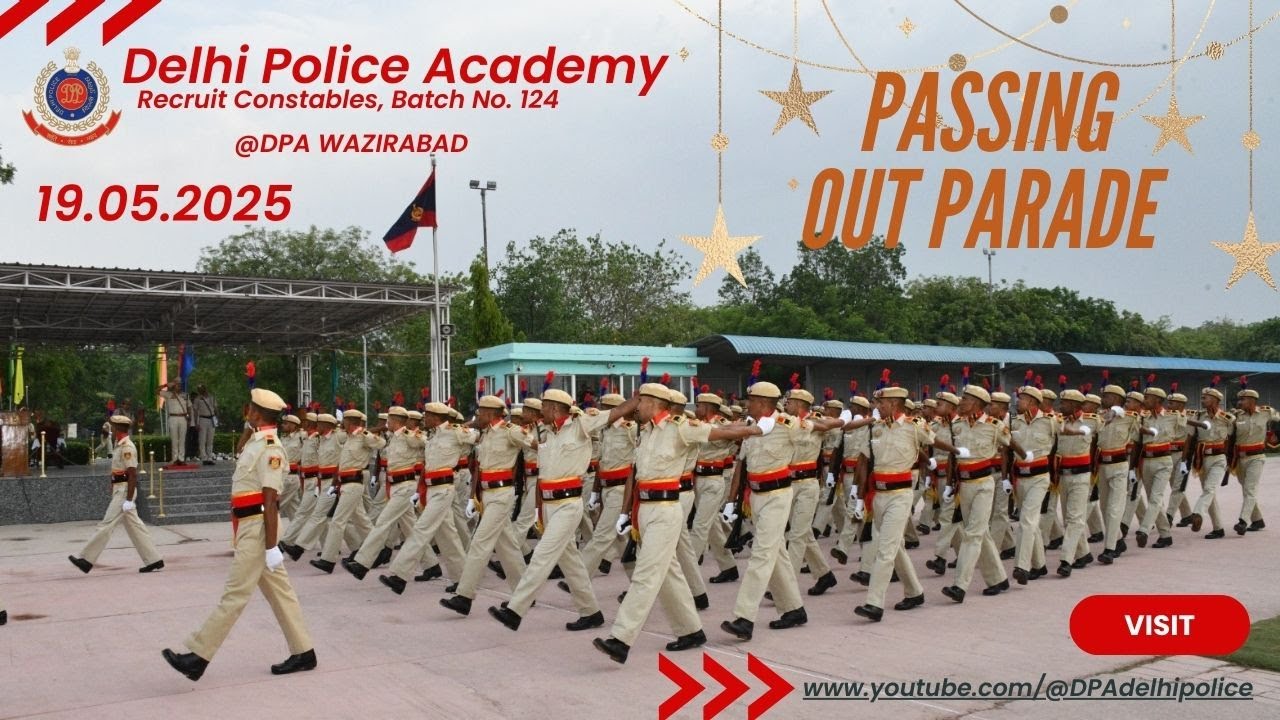 Passing out Ceremony of Recruit Constables (Batch No. 124) at Delhi Police Academy. #delhipolice
