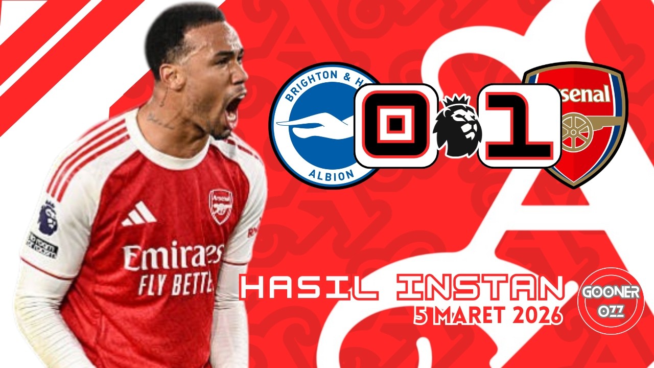Arsenal Menang, City Kepleset - Hasil Instan (BHA 0-1 AFC)