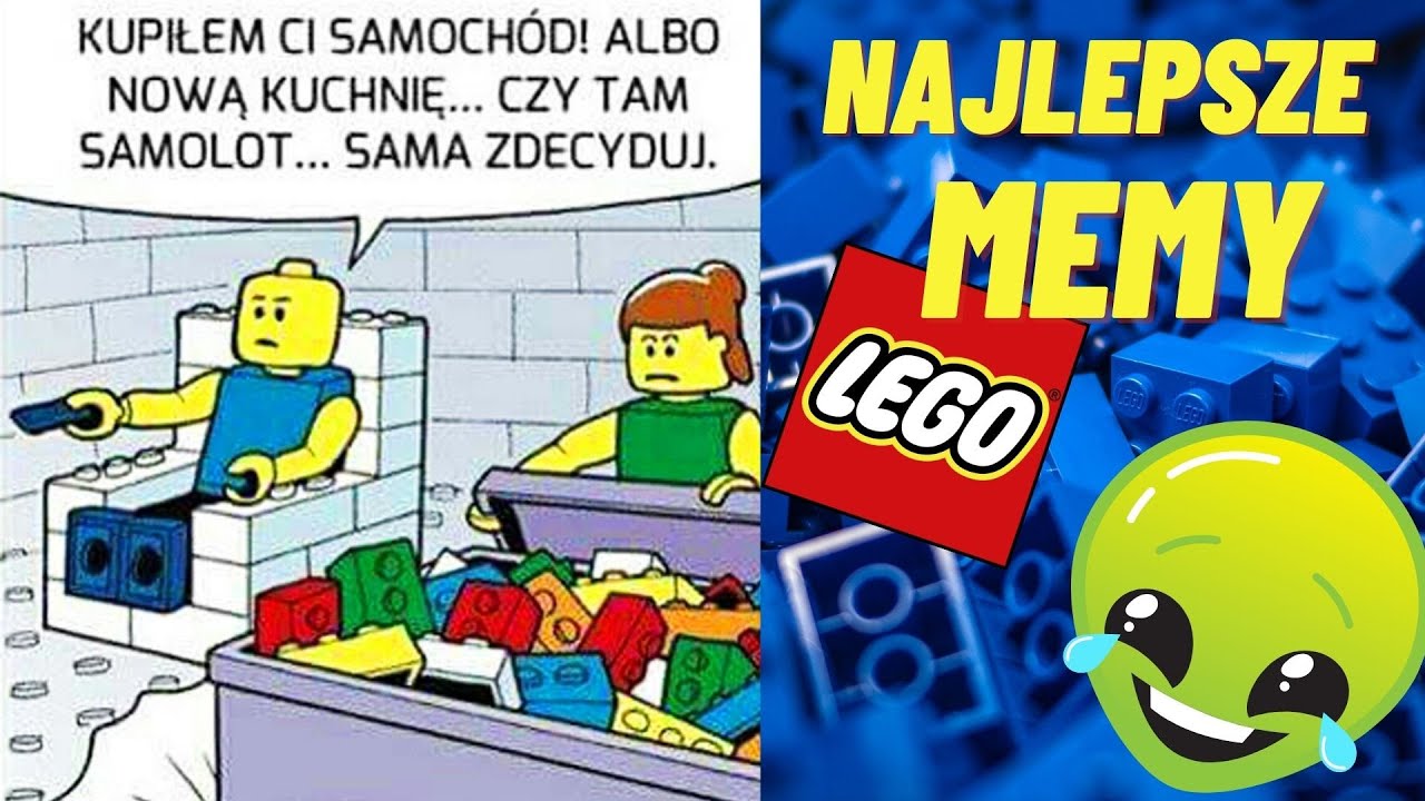 NAJLEPSZE MEMY o LEGO 🤣🤣🤣 Wyzwanie: SPR&Oacute;BUJ SIĘ NIE ŚMIAĆ 🤣