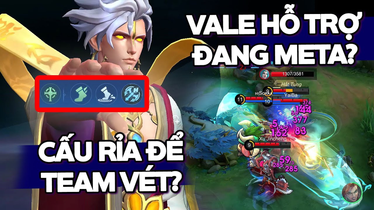 MLBB | VALE HỖ TRỢ MAX TỐC CHẠY ĐANG LÀ META? CẤU RỈA ĐỂ TEAM VÉT? | Tốp Mỡ