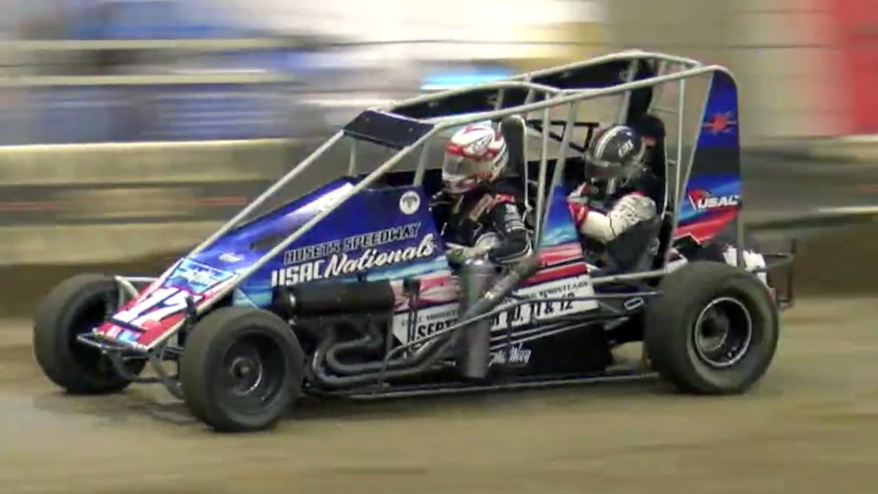 Christopher Bell Drives Two-Seat Midget at Lucas Oil Chili Bowl Nationals