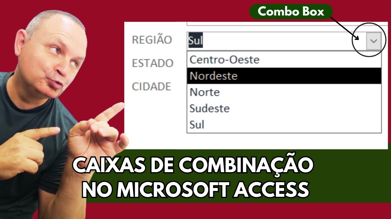 Como usar Caixa de Combinação no Access (Combo box) - Access Avançado