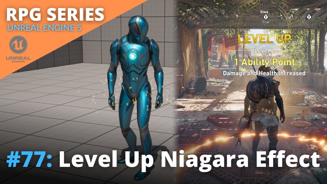 Unreal Engine 5 RPG Tutorial Series #77: Level Up Niagara Effect