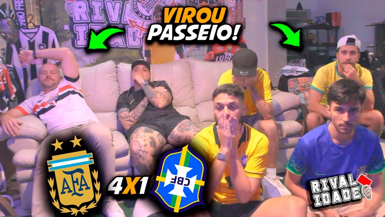 React Argentina 4x1 Brasil | Melhores momentos | Gols | eliminatórias