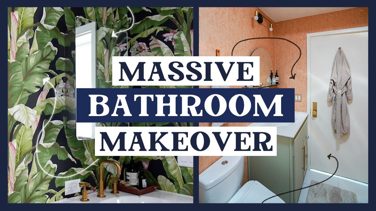 DIY BATHROOM MAKEOVER  (before & after)