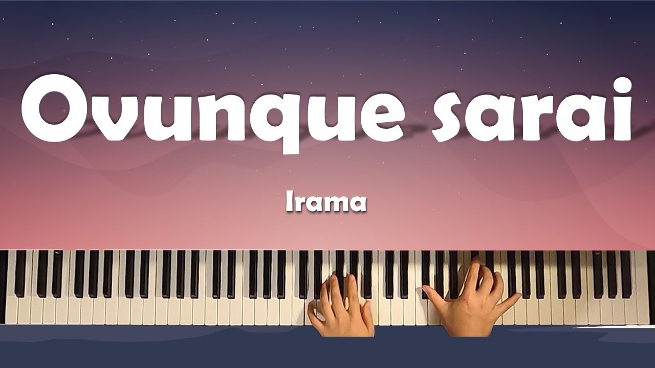 Irama - Ovunque Sarai (piano cover) Sanremo 2022