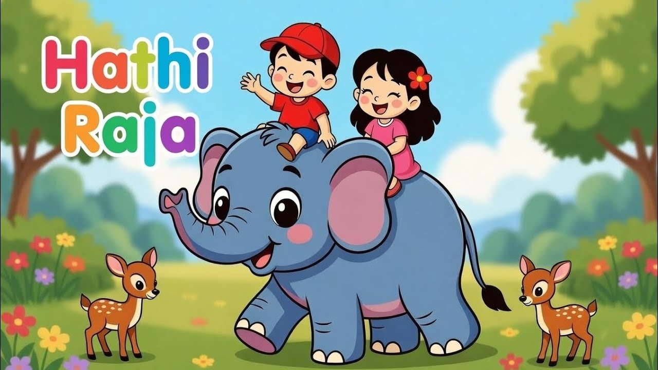 हाथी राजा कहाँ चले Hathi Raja Kaha Chale 🐘 Nursery Rhymes Hindi | Kids Rhymes         BabyRhymess07