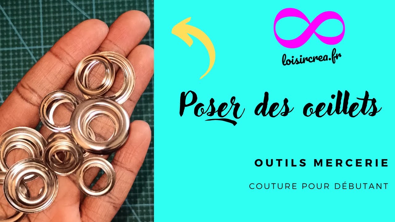 Outils Couture Débutant: tuto comment poser un œillet sur un sac ?