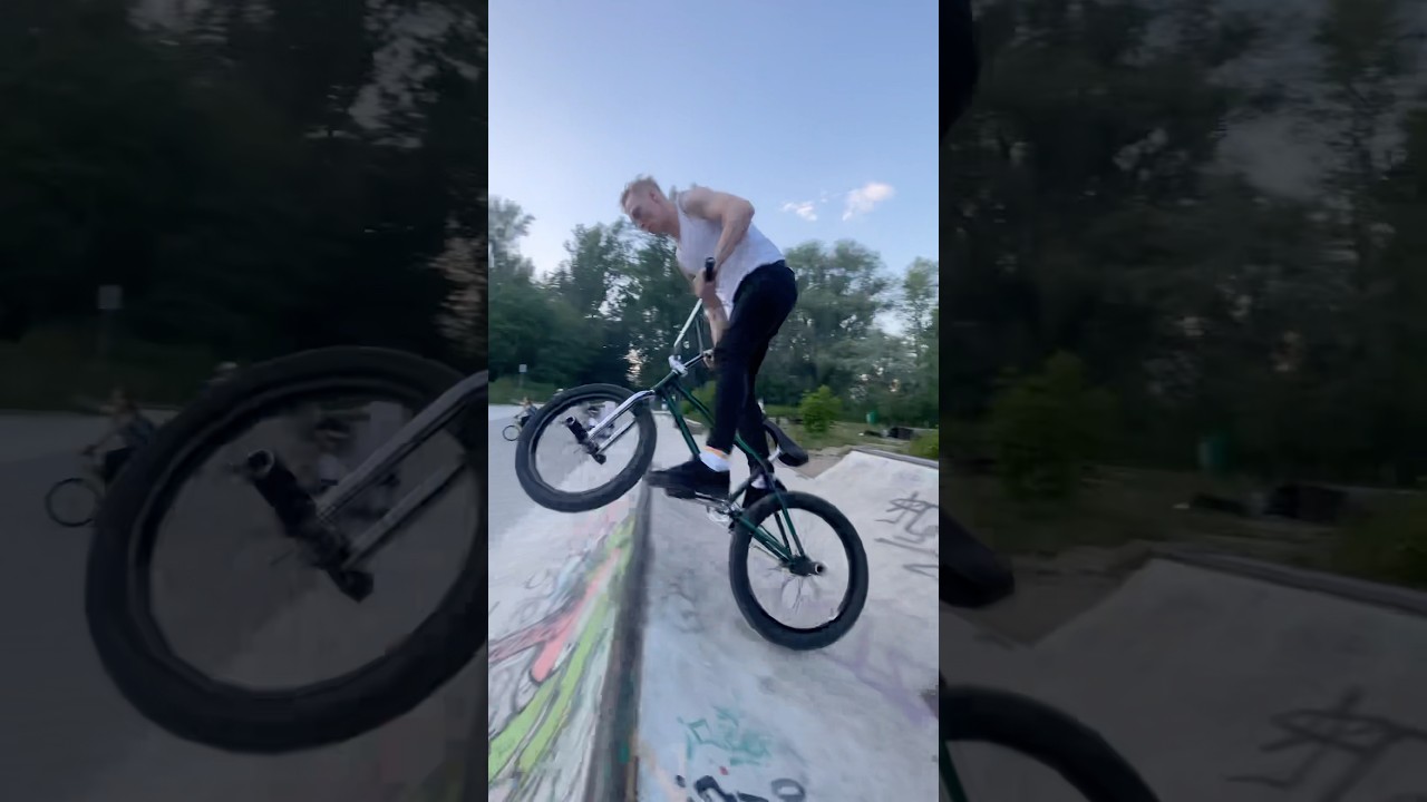 Czy to jest street czy już skatepark? 🤔 #fun #bmx #action #tricks #bike #viral #shorts #fyp #mtb