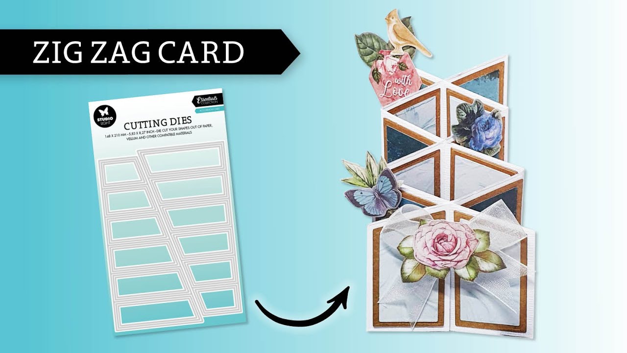 How to use our NEW ZIG ZAG CARD die set! - SL-ES-CD537
