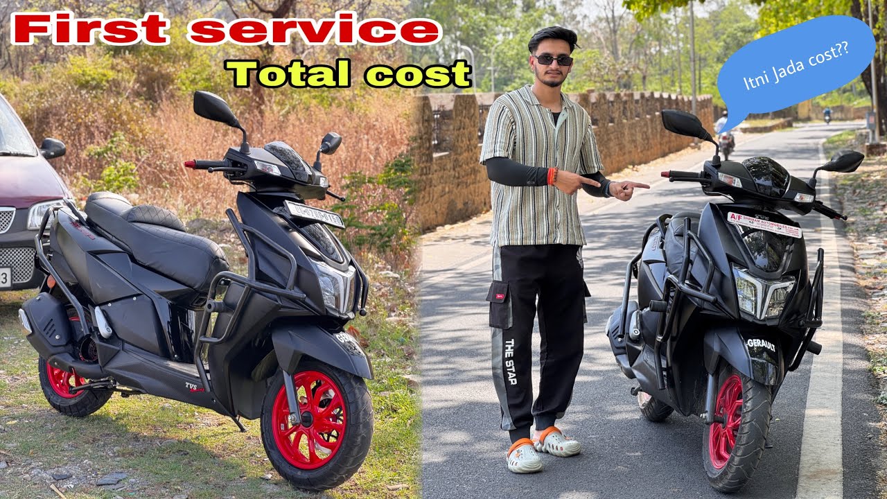 First service of tvs ntorq race xp 🤩| Total cost phli service mai?? 😱 | TVS NTORQ XT