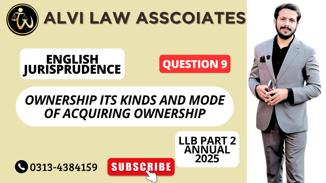 English jurisprudence Regular session Q No 9. 