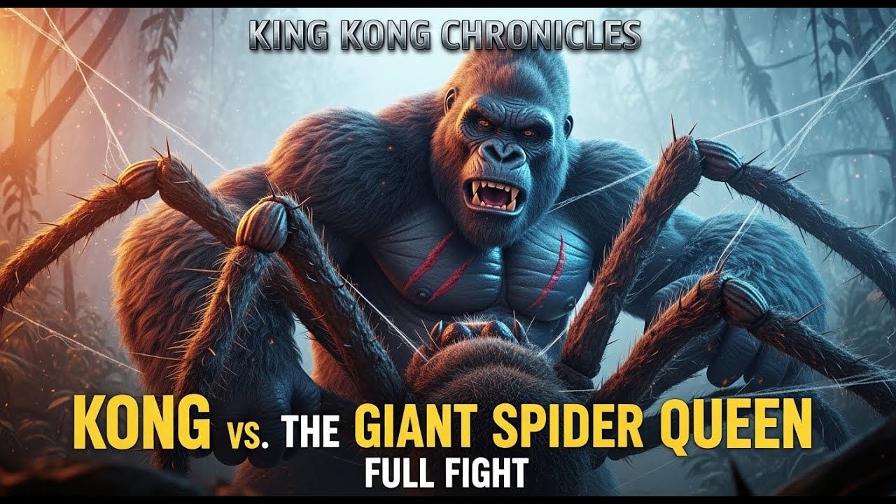 King Kong Chronicles: Kong vs. The Giant Spider Queen Full Fight | Full Movie