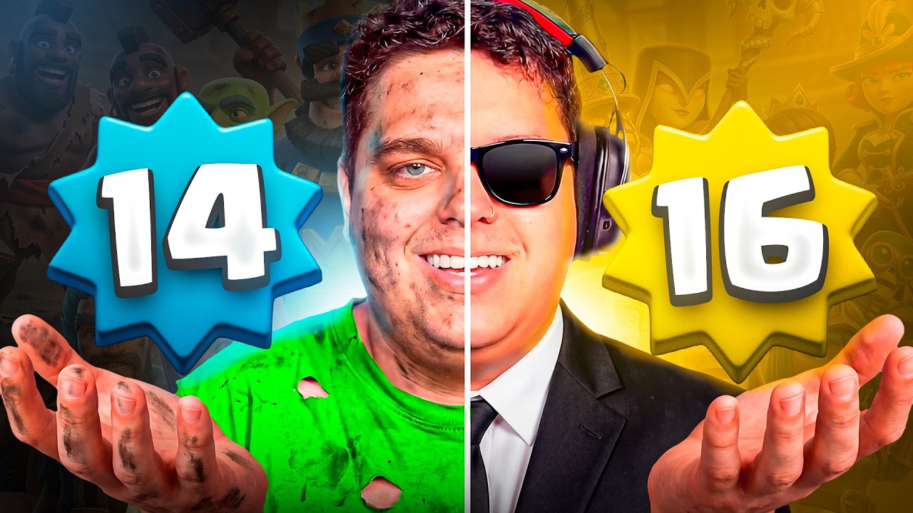 Só posso usar CARTAS 14 contra jogadores NÍVEL 16!