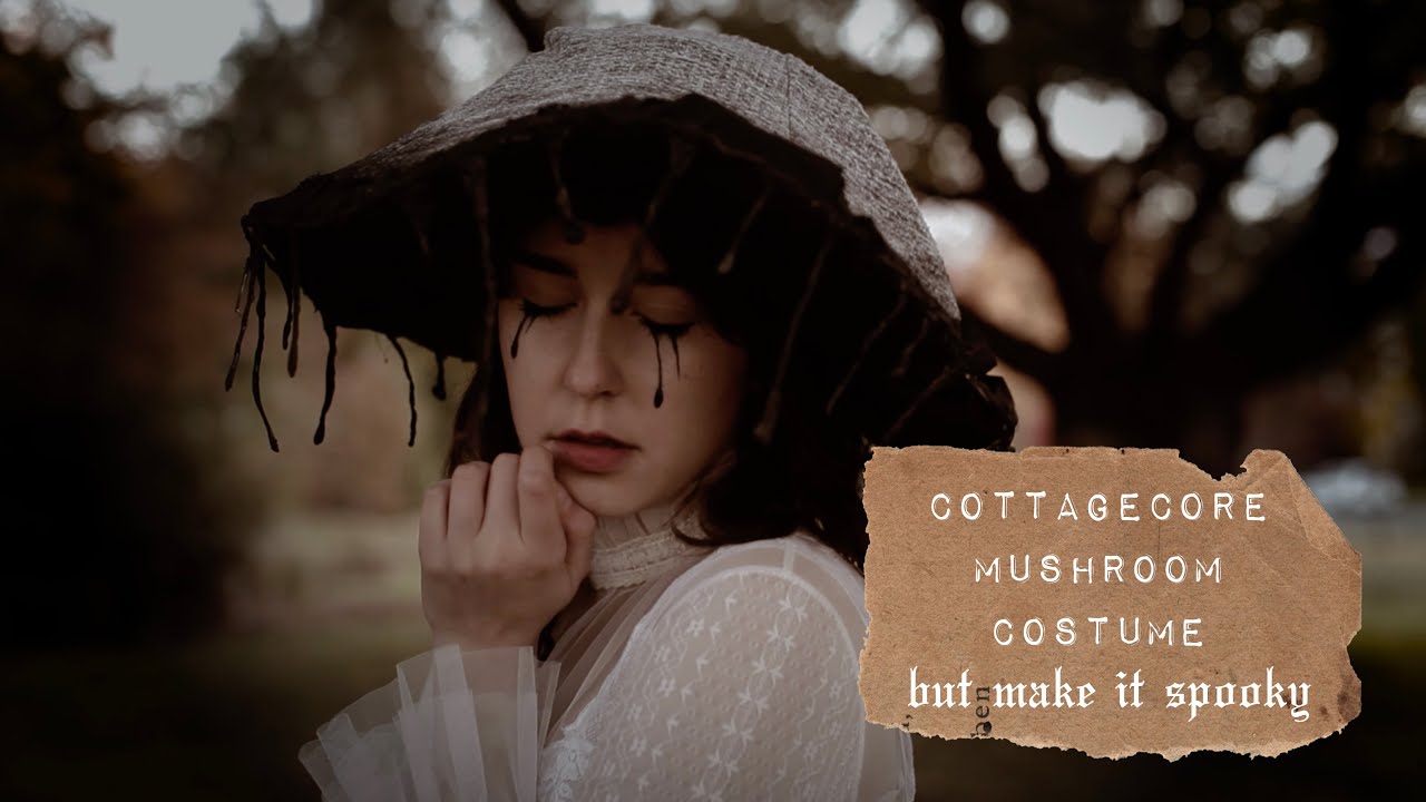 i wanna be a mushroom // spooky cottagecore halloween costume DIY