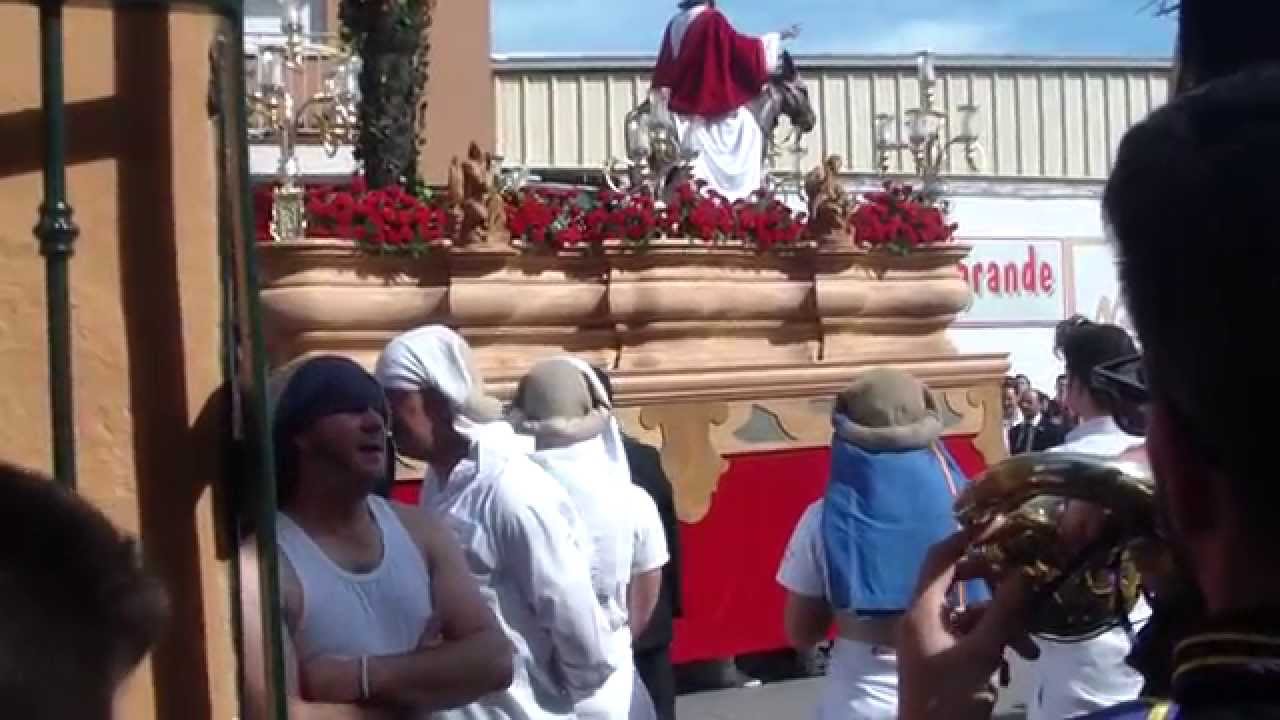 Semana Santa La Linea 2015  Entrada triunfal CC yTT Tres Caídas de Dos Hermanas