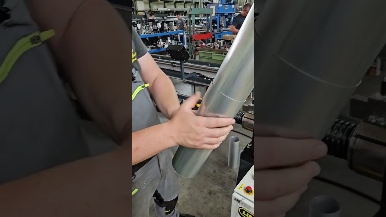 Testing PE-1 diameter 100 downspout inside seam