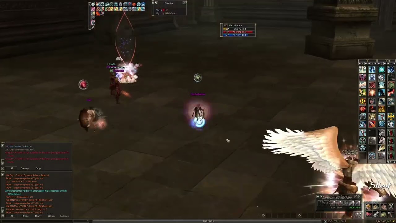 l2 jade WachaPetera  agitando  en el achiv un dia normal