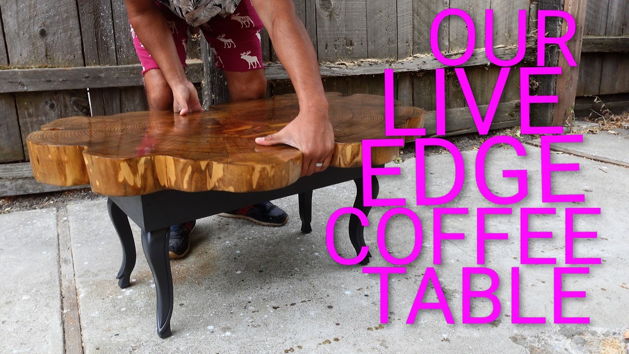 How we made this custom live edge coffee table
